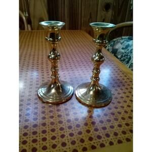 Vintage Eurocraft Inc Candlestick Holders Lead Free Wont Tarnish 5.5 Inch